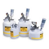 Justrite Mfg. Co., L.L.C. examples of HPLC safety cans that can be used for waste collection.